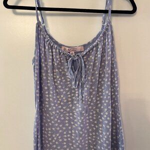 Miss Selfridge Petite jersey maxi dress in blue flower print -- size 8